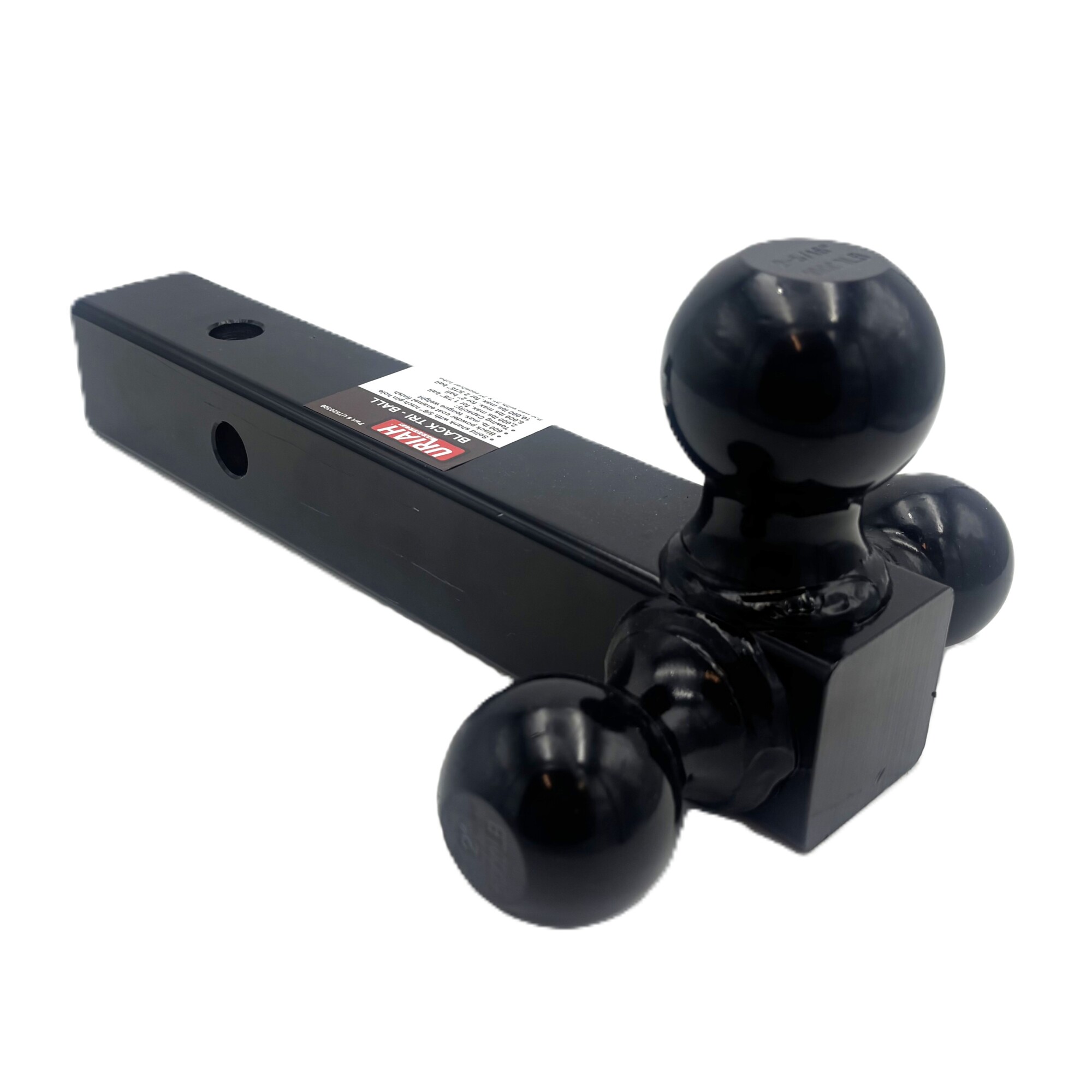 Uriah Products Tri-Ball Trailer Hitch Mount — 1-7/8in., 2in. & 2-5/16in., Black Painted, Model# UT620300